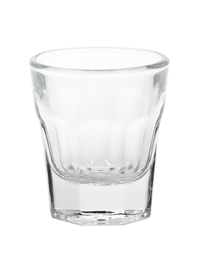 Restaurantware Otto 1 Ounce Shot Glasses, Set Of 6 Paneled Whiskey Shot Glasses - Fine-Blown, Heavy Base, Dishwasher-Safe, Clear Glass Shot Glass Set, Chip-Resistant, For Whiskey, Tequila, or Vodka - Image 1