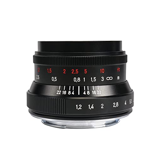 7artisans 35mm F1.2 Mark II Large Aperture Lens APS-C Manual Fixed Lens for Sony E-Mount Mirrorless Camera(Black) - Image 3