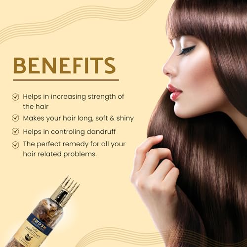 SWOSH Ayurvedic Herbal Hair Jadibutti Mixture Bottle Pack Of 2(10g) with Ayurveda Herbs for Healthy Hair Packed with Goodeness of Natural Dried Herbs For Oil Infusion - Image 3