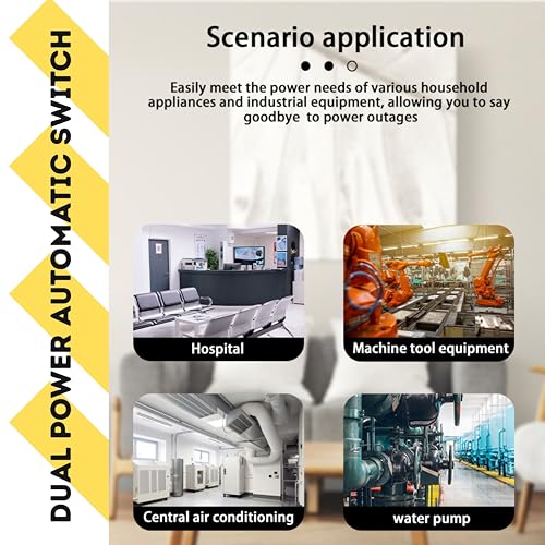 GADITES Automatic Transfer Switch ATS 125A – Single Phase | Auto Generator Changeover Switch | Backup Power Controller for Home/Business - Image 4