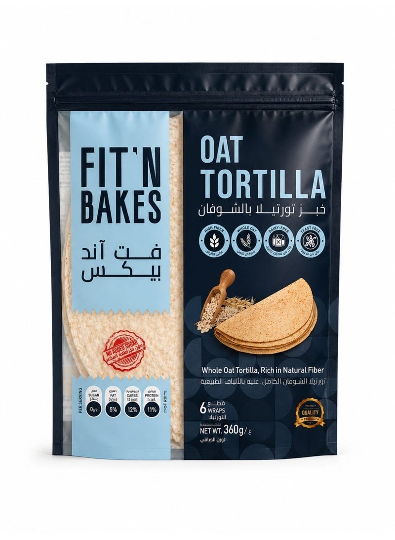 FIT 'N Bakes High Protein & OAT Tortilla 360gX2 - Image 3
