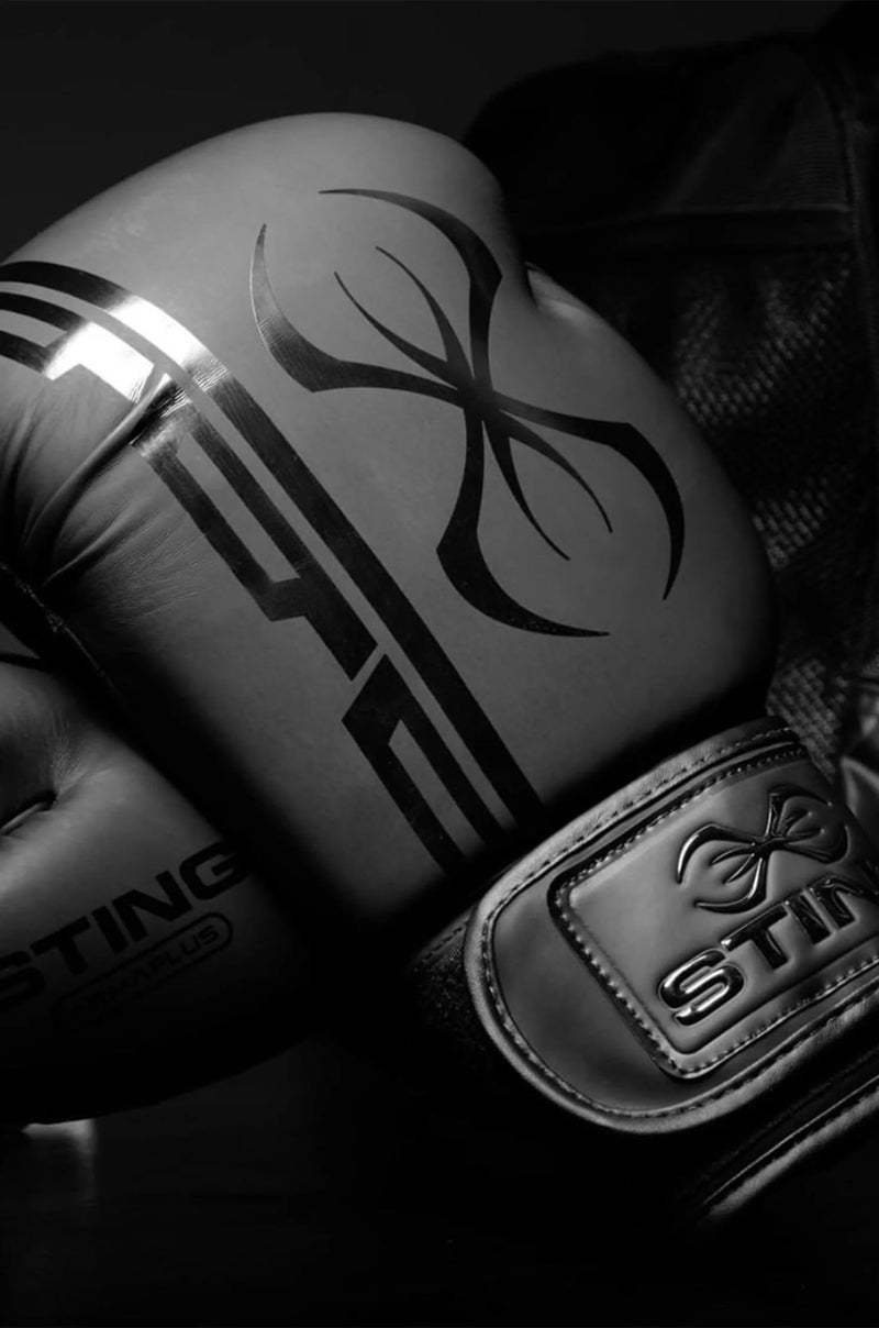 STING Boxing - Armaplus Boxing Gloves | for Competition & Training (16OZ, Black) - Image 3