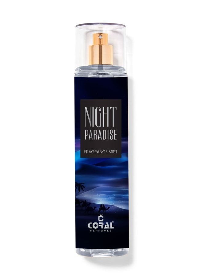 Coral NIGHT PARADISE for Men Fragrance Mist 250ml 