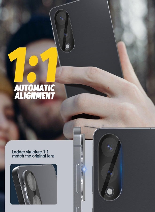 Orzero (3 Pack) Camera Lens Protector Compatible for Samsung Galaxy S25 Edge, Protector de Cámera Tempered Glass 9H Precise Camera Cutouts Anti-Scratch Does Not Affect Night Shots and Flash - Image 3