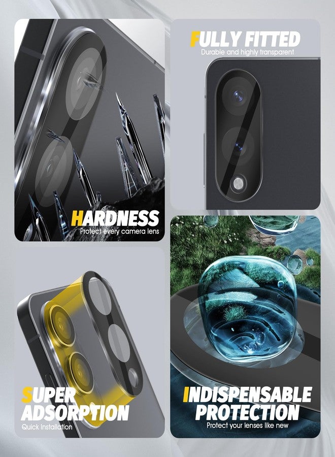 Orzero (3 Pack) Camera Lens Protector Compatible for Samsung Galaxy S25 Edge, Protector de Cámera Tempered Glass 9H Precise Camera Cutouts Anti-Scratch Does Not Affect Night Shots and Flash - Image 4