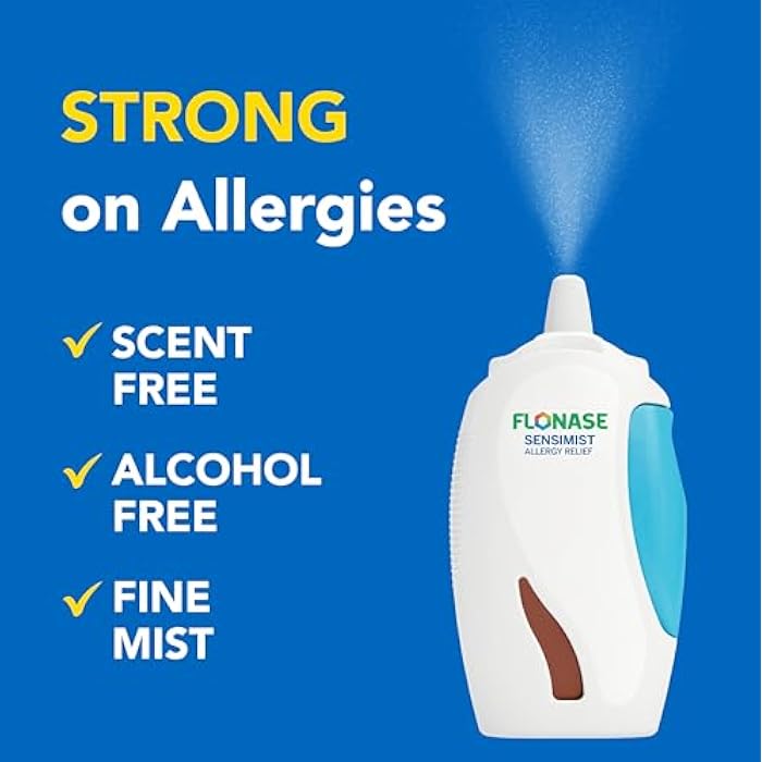 Flonase Sensimist Allergy Relief Nasal Spray, 2 Bottles of 120 Sprays Each | Fluticasone Propionate Nasal Spray, Multi-Symptom Relief, 24-Hour Non-Drowsy Allergy Relief, Full Prescription Strength - Image 5