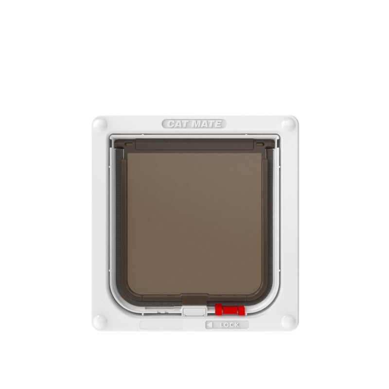 Cat Mate 2-Way-Locking Cat Flap (304) - Secure Lockable Door for Small to Medium Sized Cats, Easy to Install and Use, for Screen, UPVC and Wood, White - Image 5