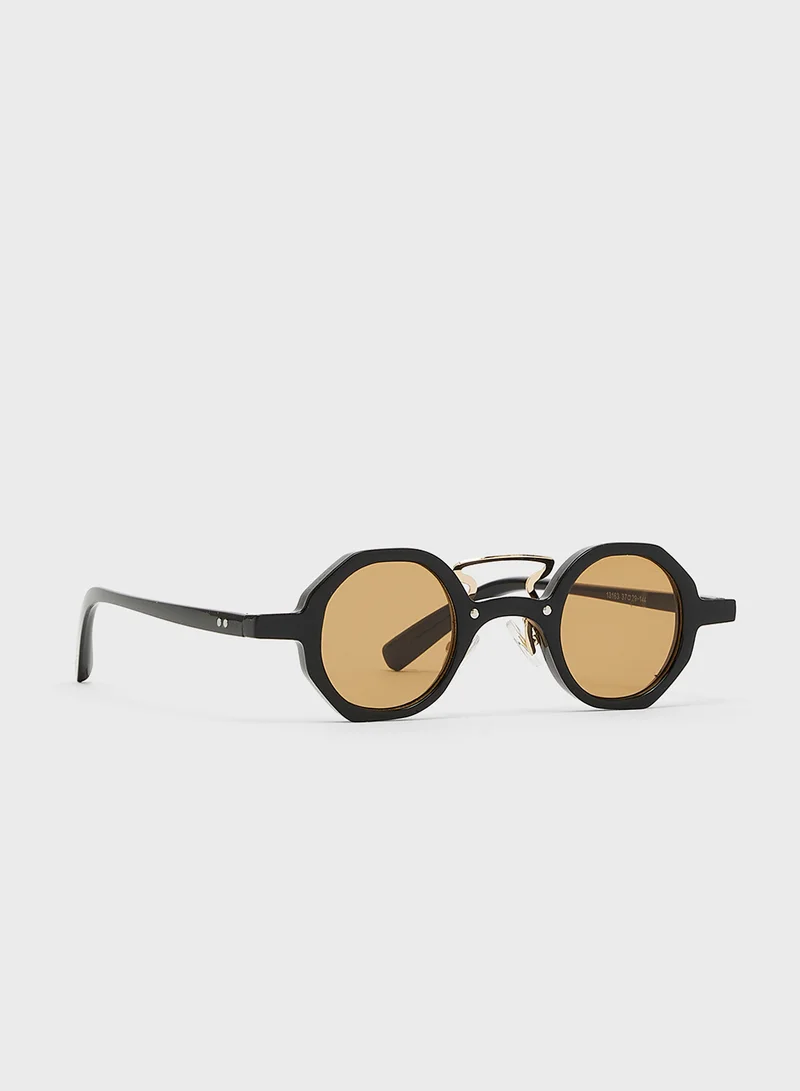 Seventy Five Casual Round Sunglasses