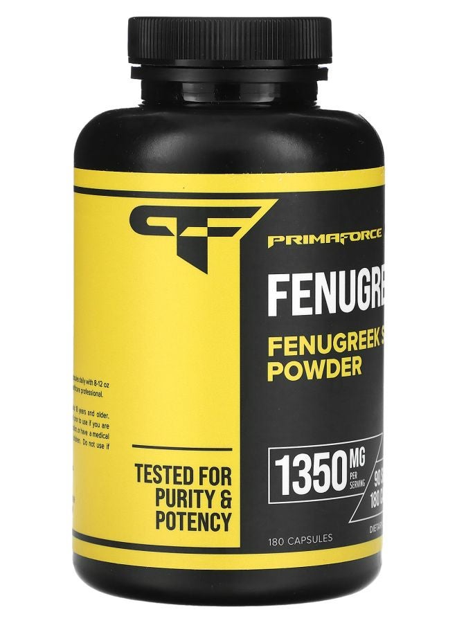 Primaforce Fenugreek 180 Capsules (675 mg per Capsule) - Image 2