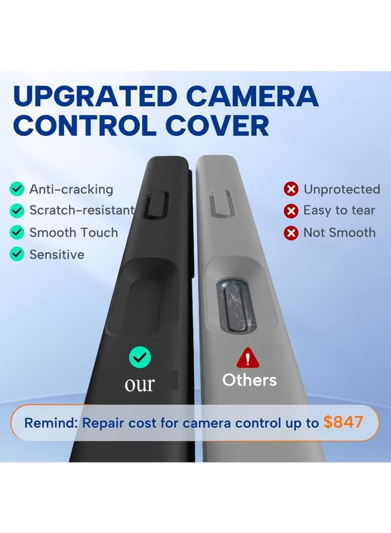 JAJEEK iPhone 17 Pro Case Cover with MagSafe Compatibility, Shockproof Silicone Phone Case, 3mm Thick Drop Protection, Camera Control Design, Premium Mobile Accessories – Black - Image 2