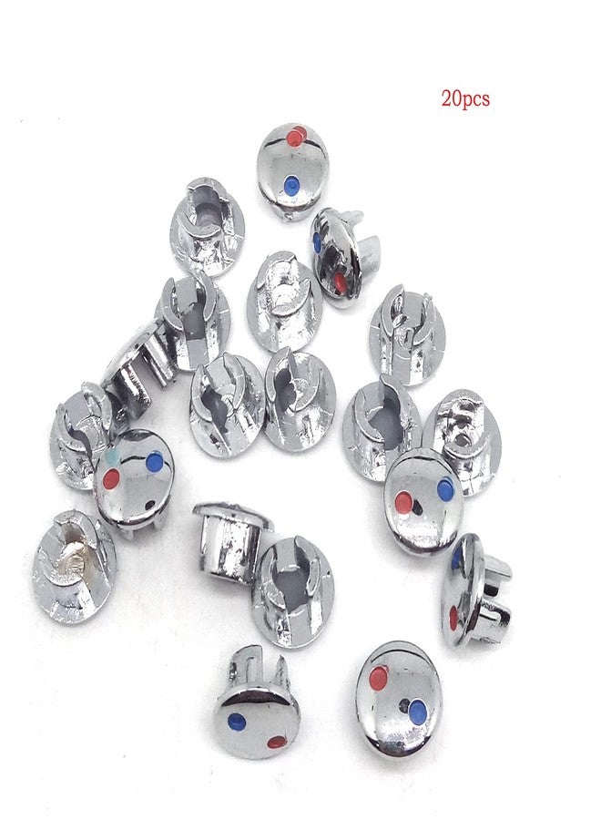 ERDANER 20Pcs Hot/Cold Water Label ，Hot Label and Cold Label, Faucet Handle Index Buttons - Image 4