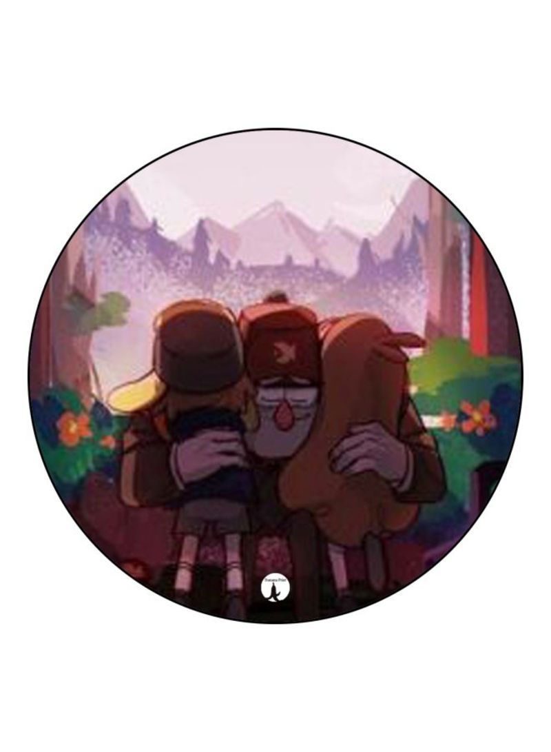 RKN Gravity Falls Printed Badge Brown/Green/Purple - Image 2