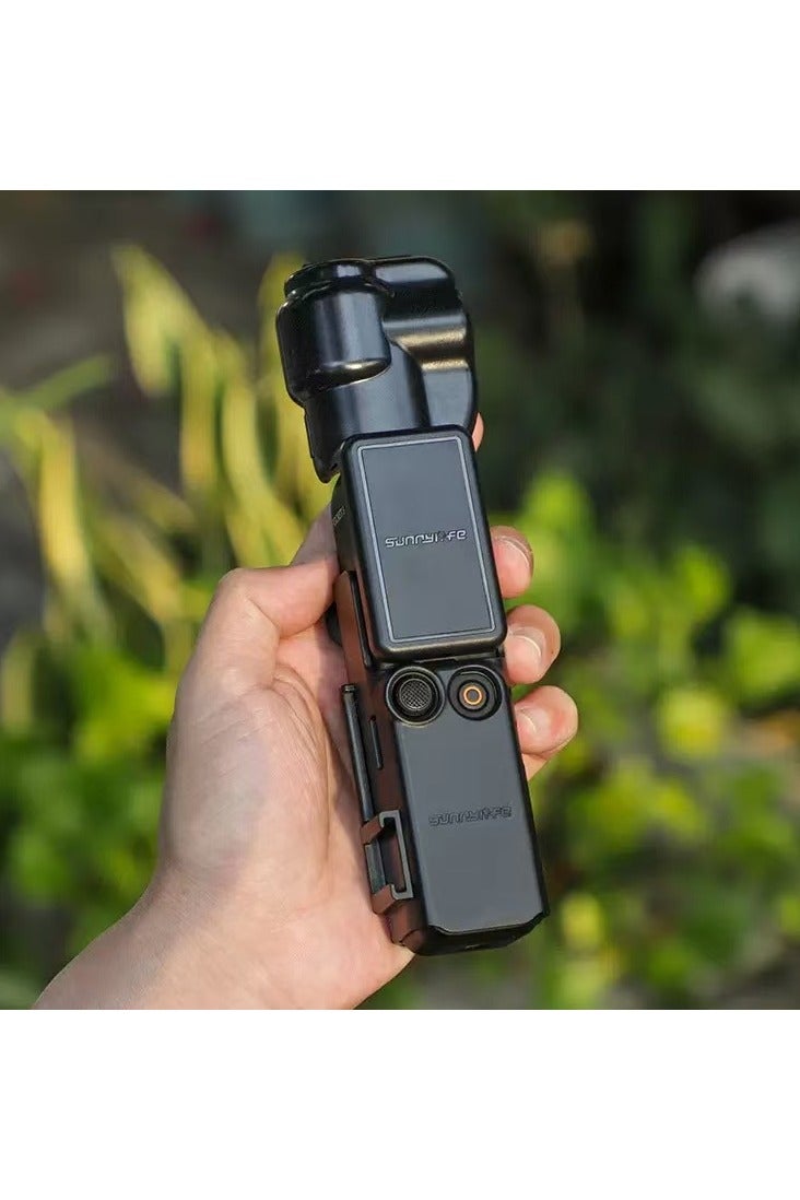 Sunnylife DJI OSMO Pocket 3 Protective Cover, Protective Case, Tempered Glass Screen Protector, Lens Protective Cover (Black) - Image 5