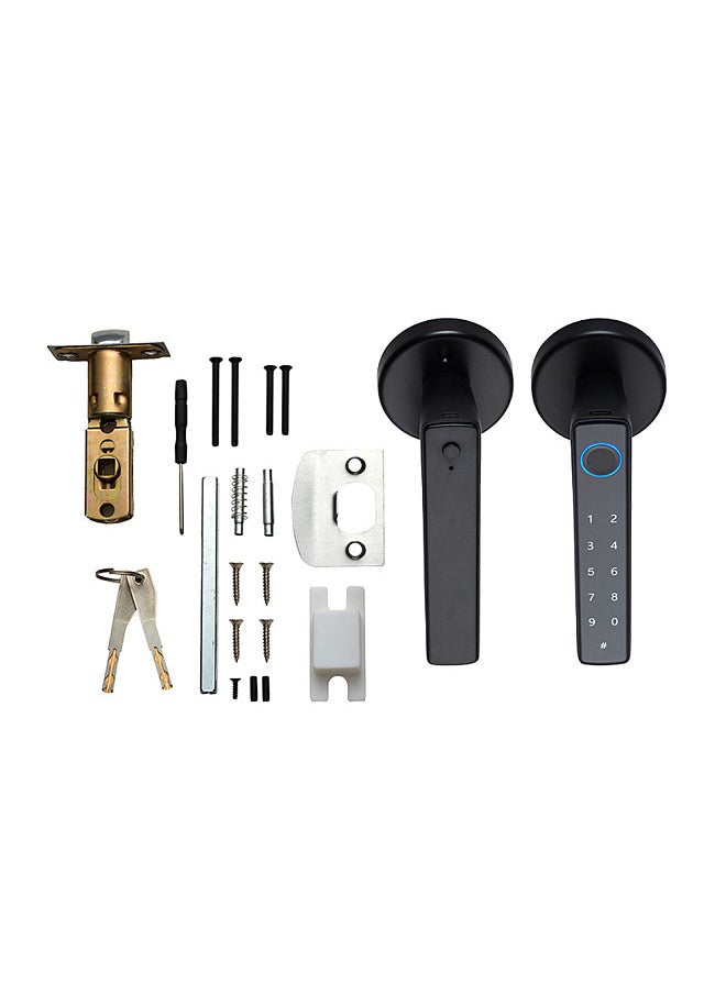 WAFU - Wafu Smart Lock Keyless Entry Door Lock Handle Password Door Lock Tuya App Remote Operation BT 4-in-1 Keyless Biometric Door Lock for 35-55mm Office Home Bedroom Door - Image 1