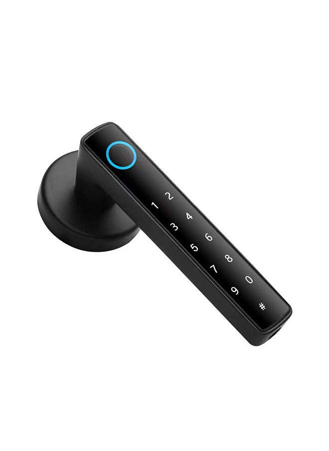 WAFU - Wafu Smart Lock Keyless Entry Door Lock Handle Password Door Lock Tuya App Remote Operation BT 4-in-1 Keyless Biometric Door Lock for 35-55mm Office Home Bedroom Door - Image 1