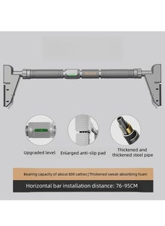 Generic Doorway Pull up Bar, No-Screw Adjustable Chin Up Bar for Door Frame Over the Door Pull Up Bar for Doorway Home Gym Strength Training Bar Horizontal Bar for Exercise  - Image 2