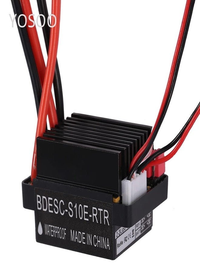 Jectse ESC Brushed 320A,Waterproof Professional Electronic Speed Controller Two Way,RC Accessory Suitable for RC Cars Model and Ship Boats Multifunction Servo Tester - Image 1