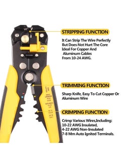 Generic Rangwell Wire Stripping Tool 8 Inch SelfAdjusting Cable Stripper Industry Stranded Wire Cutting  - Image 4
