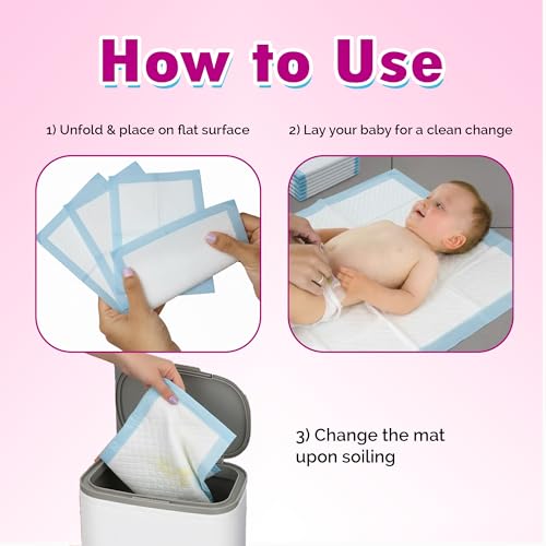 C-Cure Disposable Baby Underpads 60x90 cm Pack of 10 | Waterproof Changing Mats for Baby | Super Absorbent Dry Sheets | Leak Resistant Bed Protector for Newborn & Infant | Non Woven Under Pads - Image 5