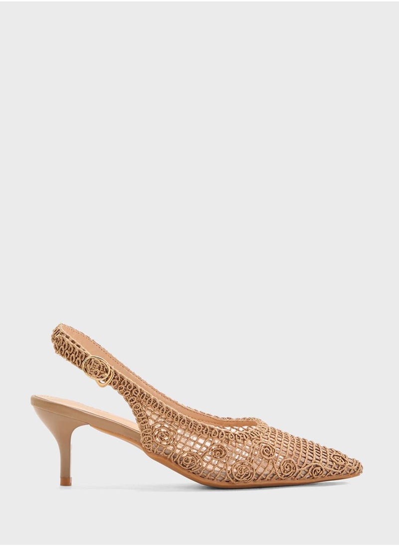 GRASS Sling Back Summer Pump  - Image 1