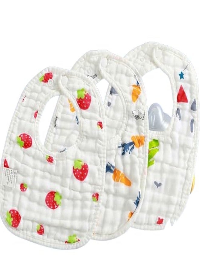 TERI BERI Muslin Cotton Face Towels, Burp Cloths and Bath Towels for Newborn Baby Extra Soft and Absorbent Muslin Combo Pack for Infants Toddlers Boys Girls (1 Towel + 3 Burp Cloth + 3 Hanky + 3 Bib) - Image 4