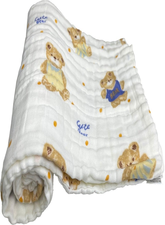 TERI BERI Muslin Cotton Face Towels, Burp Cloths and Bath Towels for Newborn Baby Extra Soft and Absorbent Muslin Combo Pack for Infants Toddlers Boys Girls (1 Towel + 3 Burp Cloth + 3 Hanky + 3 Bib) - Image 2