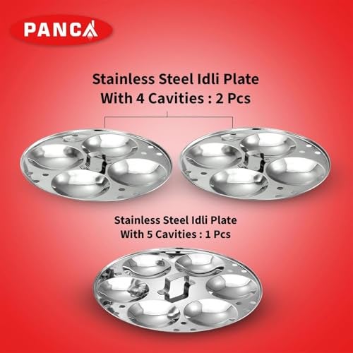 PANCA Stainless Steel Idli Maker 3 Plate 13 Idli Panai Premium Idli Cooker With Steel Handles Fresh Idli Steamer Kitchen Utensil Essentials - Image 5