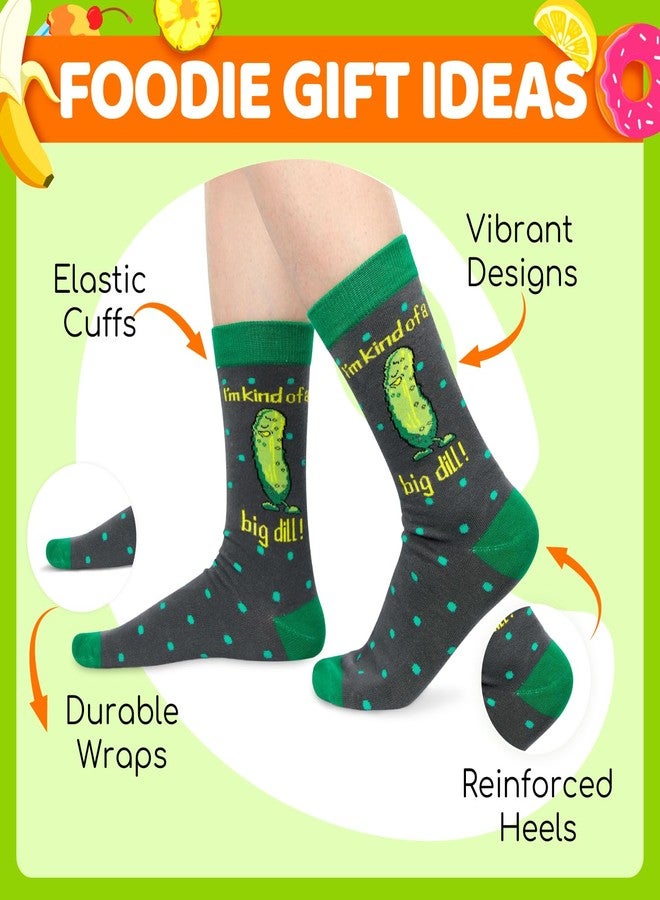 Happy Pop HAPPYPOP Pickle Socks - Funny Gift Ideas for Men, Novelty Crazy Silly Socks for Teen Boys, Pickle Gifts - Image 2