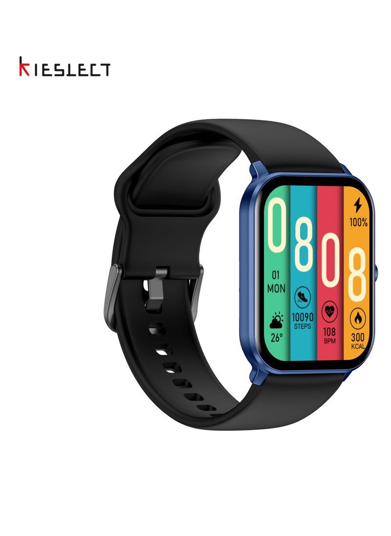 KIESLECT Smart calling watch Ks Mini (Blue) 24H Heart Rate & SPO2 & Sleep Monitor/60-Sport Modes 1.78'' Ultra Amoled Touch Screen 20day Blue  - Image 3