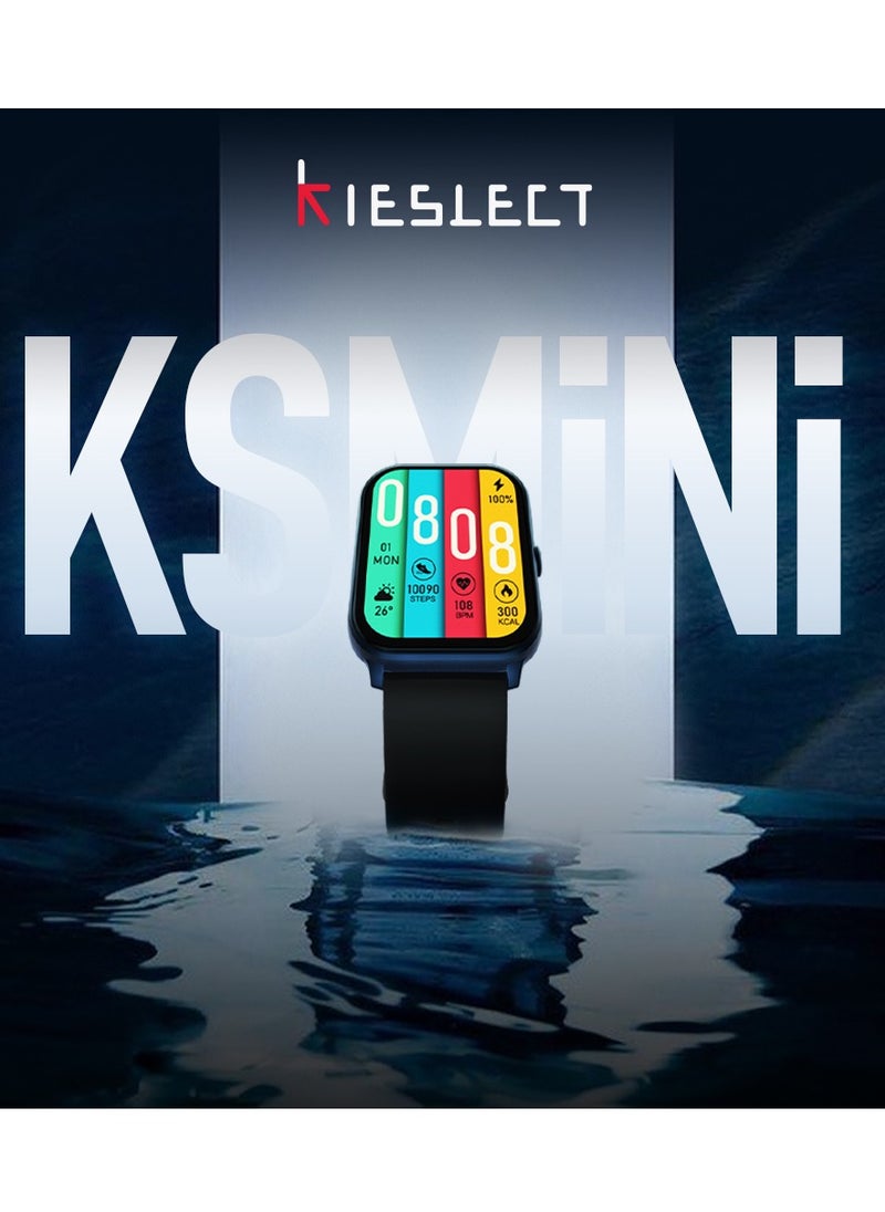 Smart calling watch Ks Mini (Blue) 24H Heart Rate & SPO2 & Sleep Monitor/60-Sport Modes 1.78'' Ultra Amoled Touch Screen 20day Blue