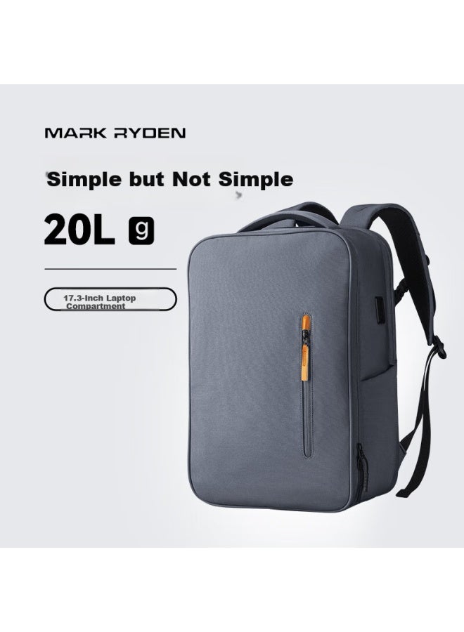 MARK RYDEN Marco Leiden Backpack, Commuter Simple Casual Outdoor Large Capacity 17.3-inch Laptop Bag, School Bag Mr9202, Deep Space Gray - Image 1