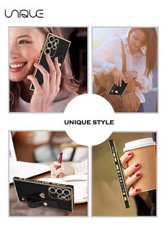 Compatible Samsung Galaxy S24 Ultra 5G Enclosure with Finger Strap Luxury Cute Heart Electroplating Phone Case Full Body Protection Stand Cover for Galaxy S24 Ultra 5G Female Girl - Black - pzsku/ZF0DE5C1A0A38D1720E2DZ/45/_/1708333607/934869ee-609d-43a8-a7f4-c646df99b937