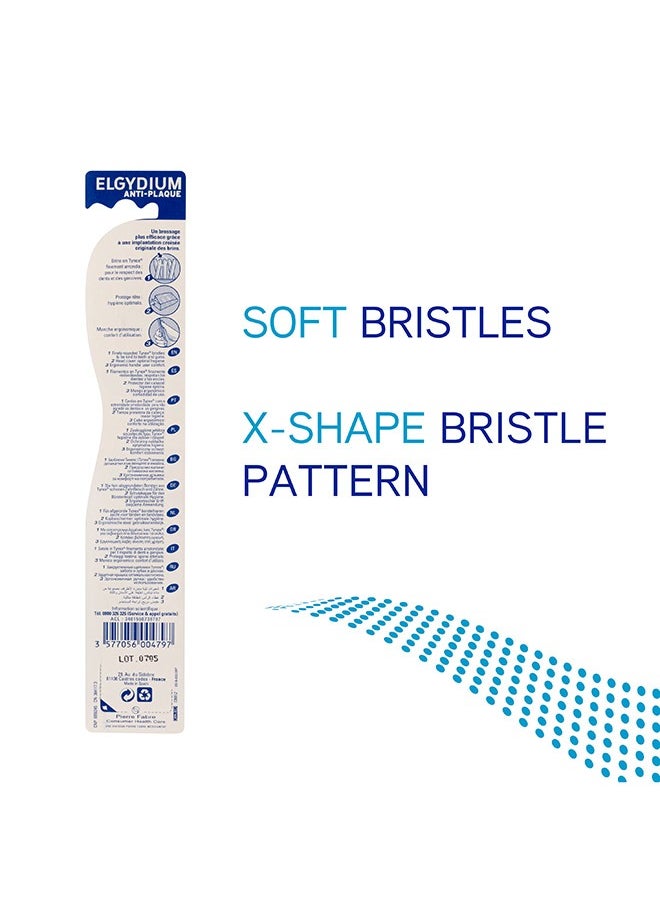 ELGYDIUM - Anti-Plaque Soft Toothbrush - Image 1