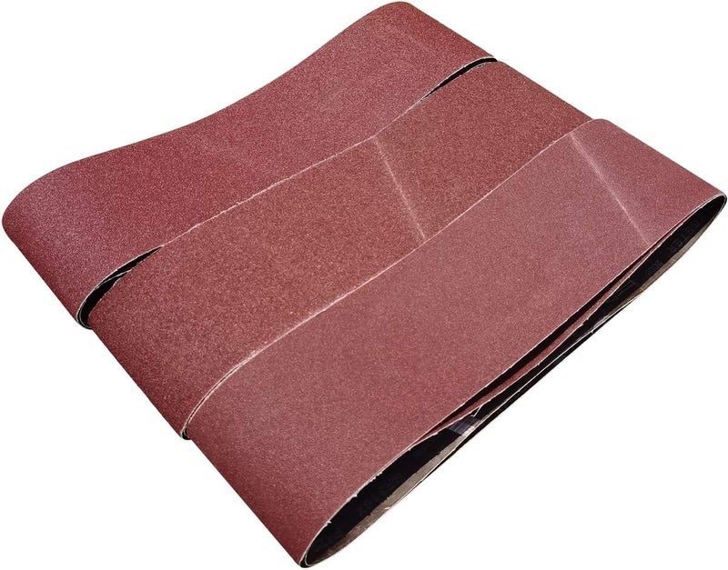 Tonmp 6 PCS 6 inch x 48 inch Sanding Belts - 2 Each of 40 80 120 Grit Aluminum Oxide Sanding Belts For Belt sander (6x48 inch) - Image 1