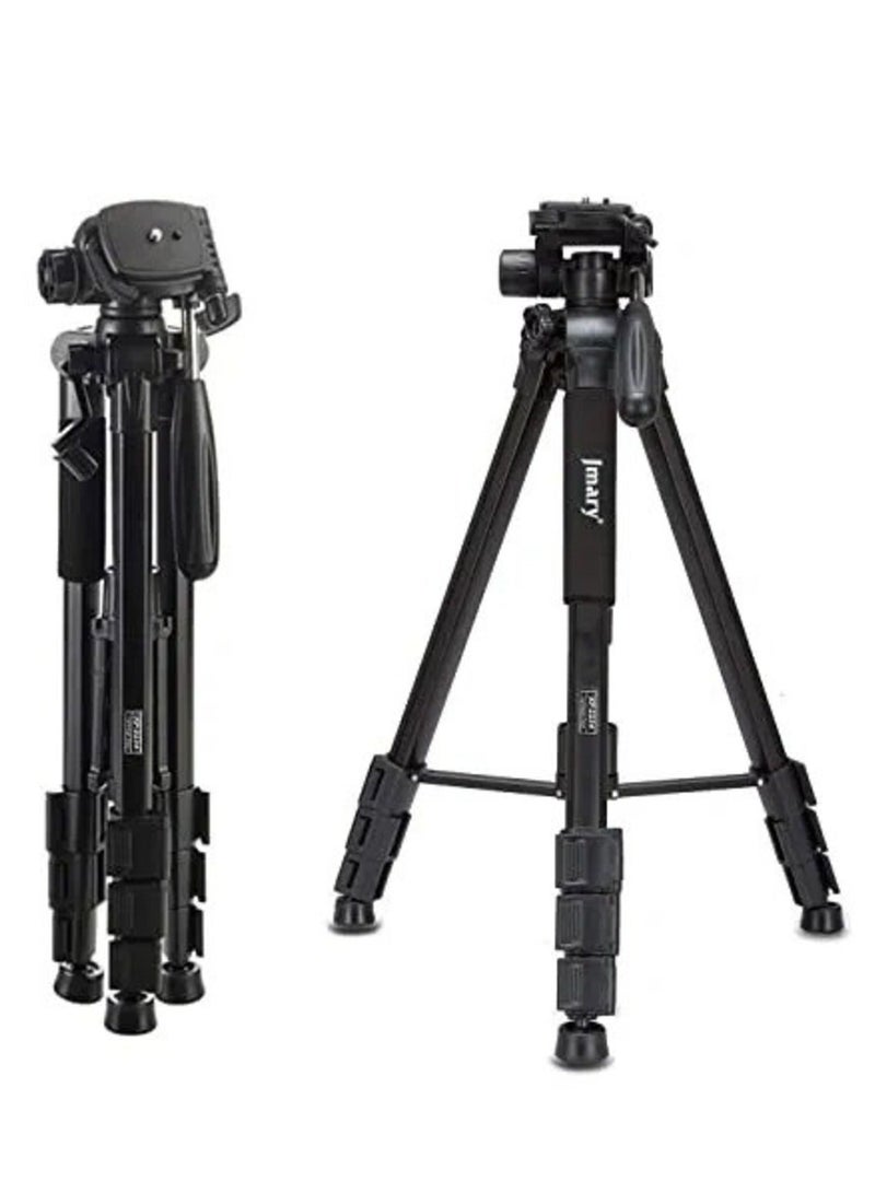 Jmary 2234 Professional Aluminium Alloy Tripod Stand - 3-Way Swivel Pan Head - Image 1