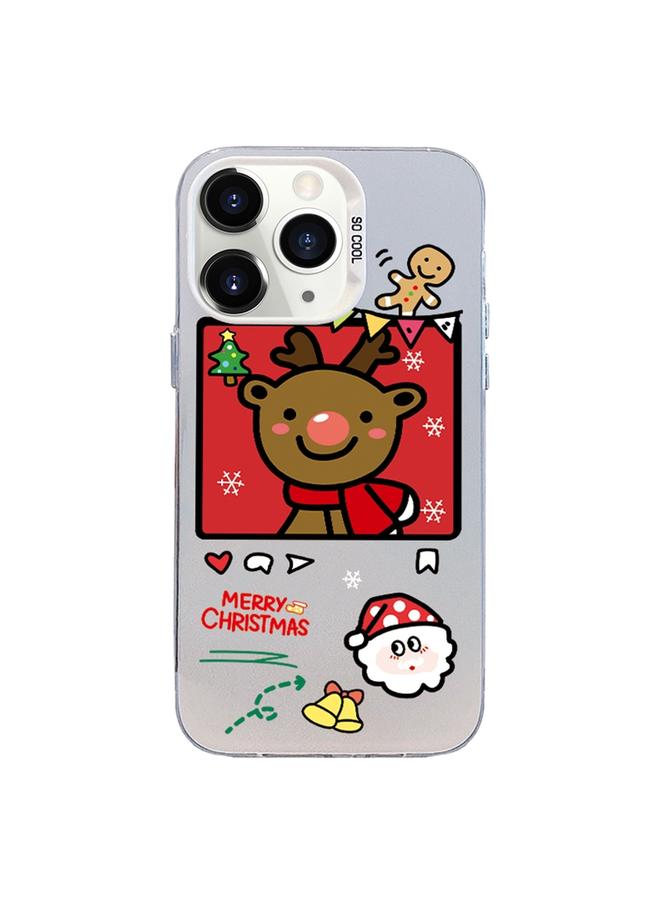S-TOP Case For iPhone 11 Pro Max Christmas Series PC Full Coverage Pattern Phone Case - Image 1