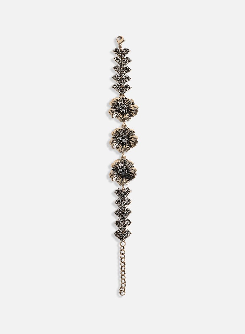 SOHI Metallic Flora Artificial Bracelet Jewellery - Image 2