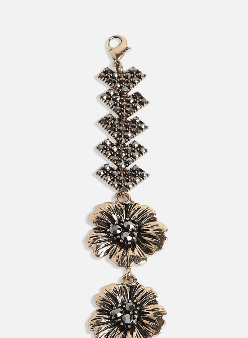 SOHI Metallic Flora Artificial Bracelet Jewellery - Image 3
