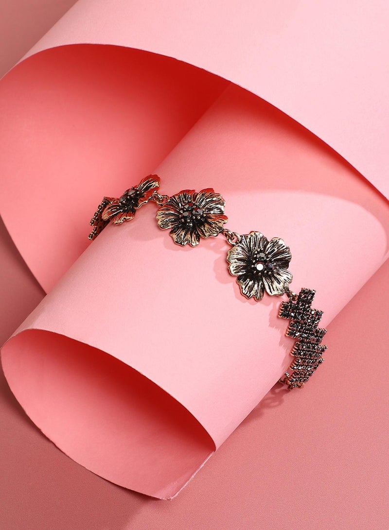 SOHI Metallic Flora Artificial Bracelet Jewellery - Image 5