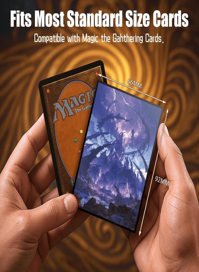 Kiiransr MTG Card Sleeves - Swamp - Utility Lands Series - Ultra Clear Front & Matte Finish Back, 100 Count Standard Size Matte Art Sleeve for Magic The Gathering - Image 4