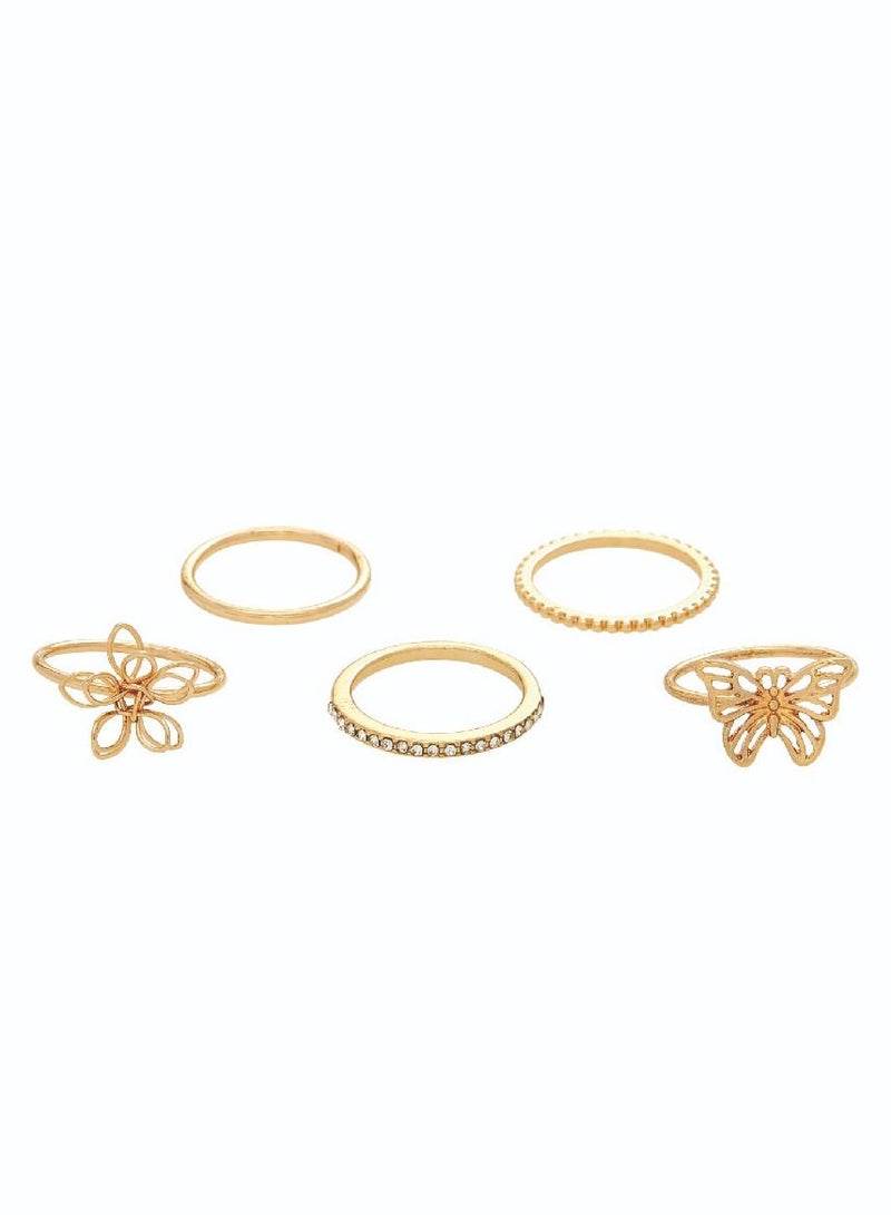 AMICA Set of 5 Assorted Rings - Image 1