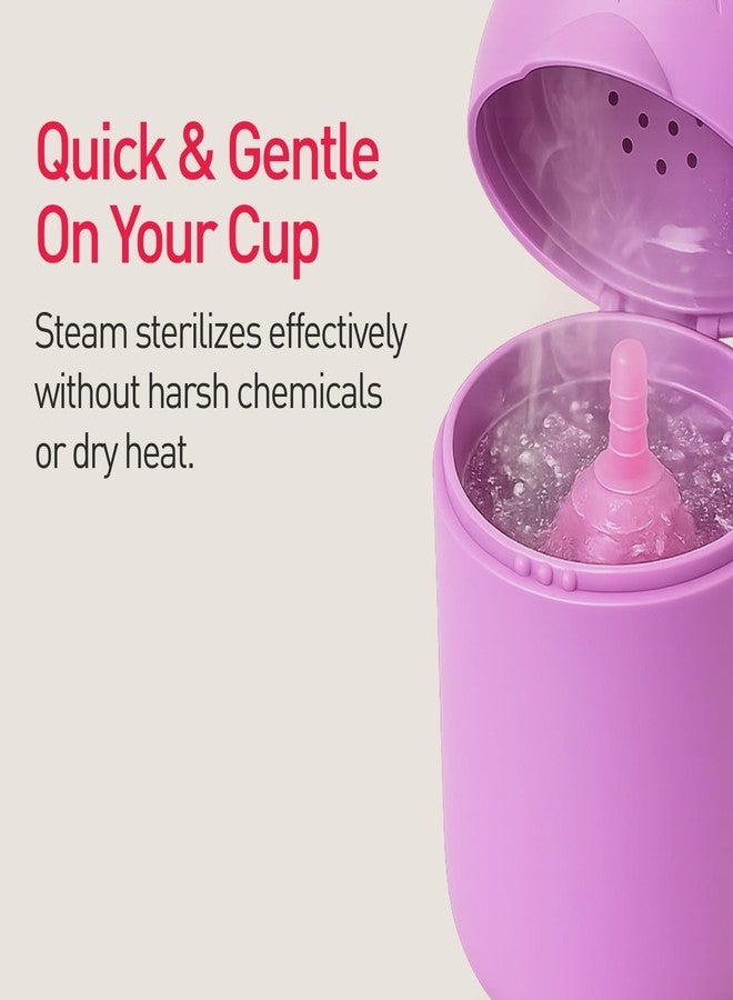 Sirona Portable Menstrual Cup Sterilizer - Pack of 1 | Microwave-Safe | Quick & Safe Cup Sterilization | Reusable, BPA-Free & Travel-Friendly | Compact Hygienic Solution for Women - Image 4