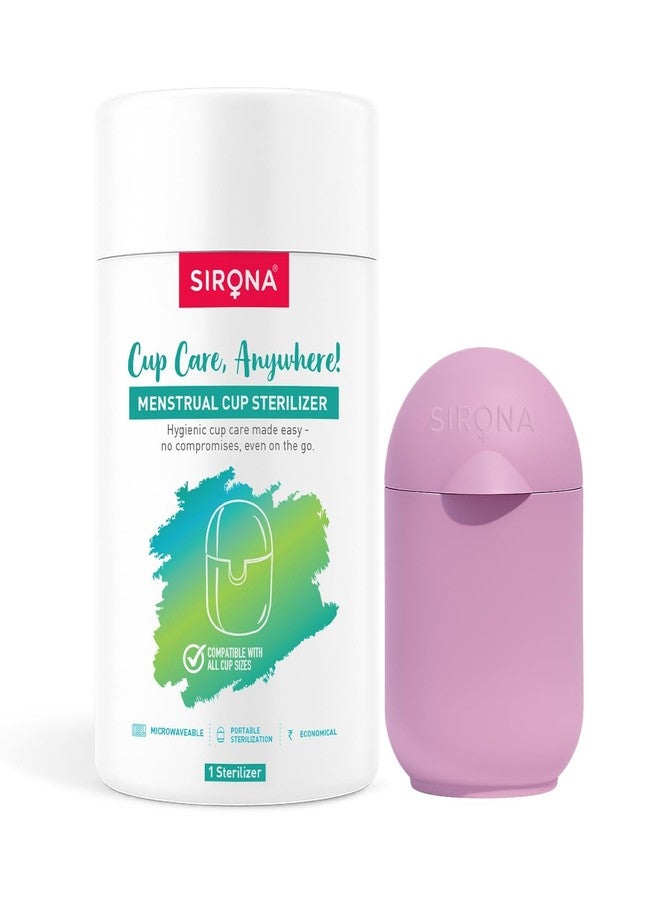 Sirona Portable Menstrual Cup Sterilizer - Pack of 1 | Microwave-Safe | Quick & Safe Cup Sterilization | Reusable, BPA-Free & Travel-Friendly | Compact Hygienic Solution for Women - Image 1