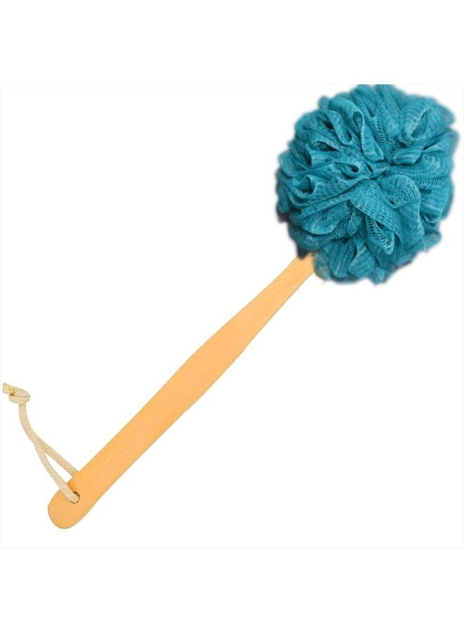 Loofah on a Stick, Loofah Back Scrubber for Shower, Bath Sponge with Handle, PE Soft Mesh Luffas, Exfoliating Luffa for Men and Women