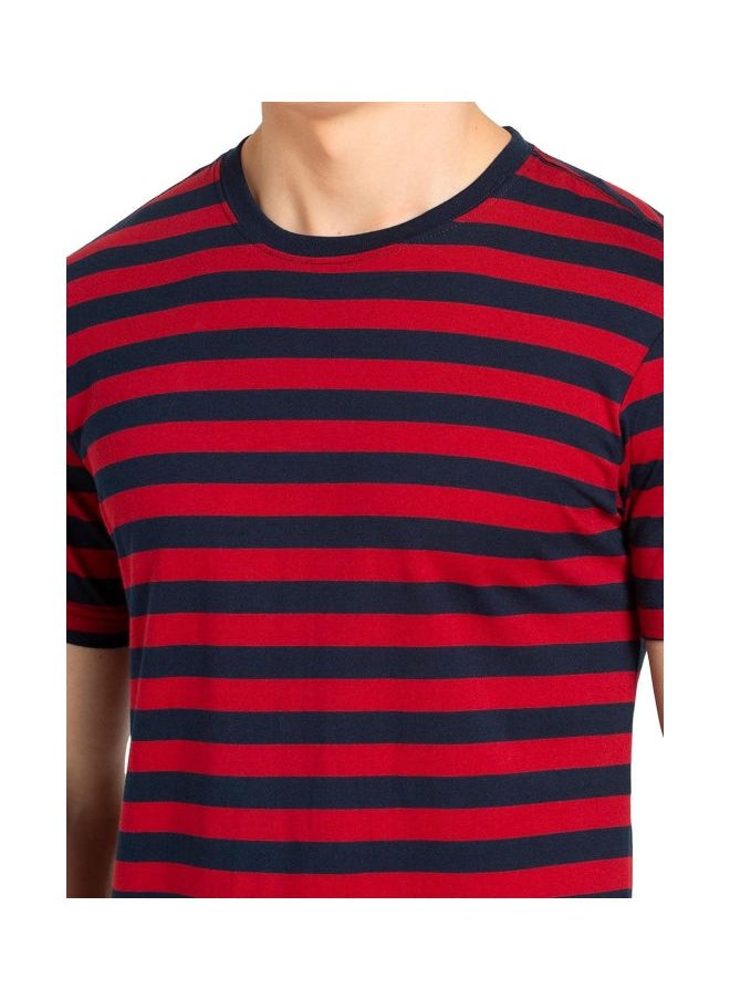 JOCKEY - Jockey 2715 Men Super Combed Cotton Rich Striped Round Neck Half Sleeve T Shirt - Image 1