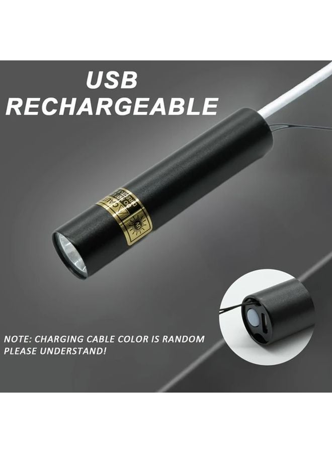1pc Mini Portable UV 395nm Flashlight USB Ultraviolet Lamp For Resin Curing Hotel Inspection - Image 5