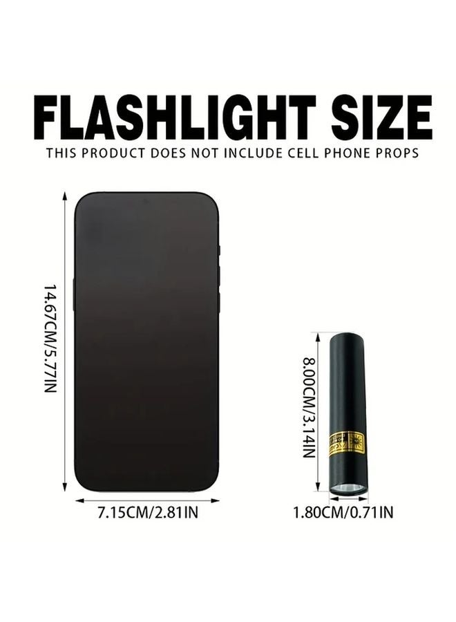 1pc Mini Portable UV 395nm Flashlight USB Ultraviolet Lamp For Resin Curing Hotel Inspection - Image 4
