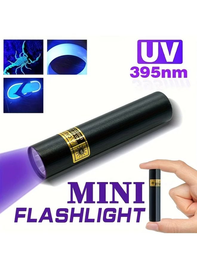 1pc Mini Portable UV 395nm Flashlight USB Ultraviolet Lamp For Resin Curing Hotel Inspection - Image 3