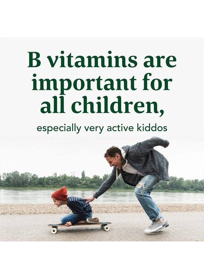 MegaFood Kids B Complex - Children's Supplement with B Vitamins for Energy Metabolism & Nervous System Support - Plus Zinc & L-theanine - Vegetarian, Made Without 9 Food Allergens - 30 Mini Tabs  - Image 4