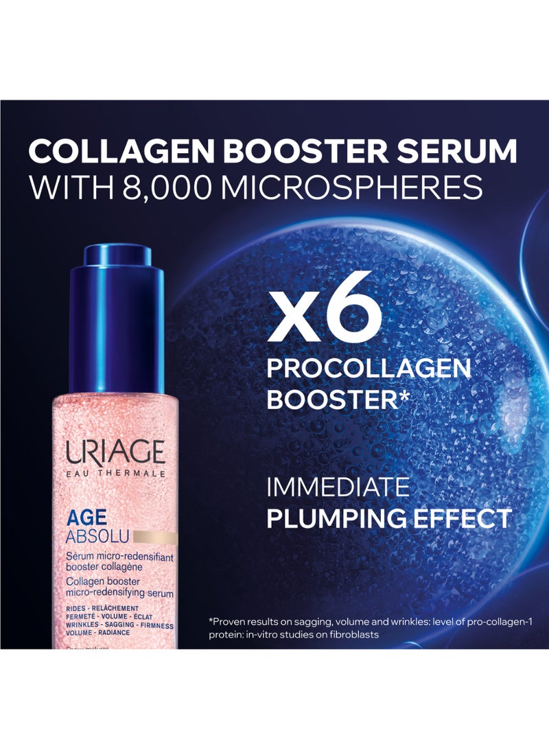Uriage Age Absolu Collagen Boosting | Anti-Ageing Booster Face Serum | For Plumped Firmed And Revitalised Mature Skin 30ml - Image 4